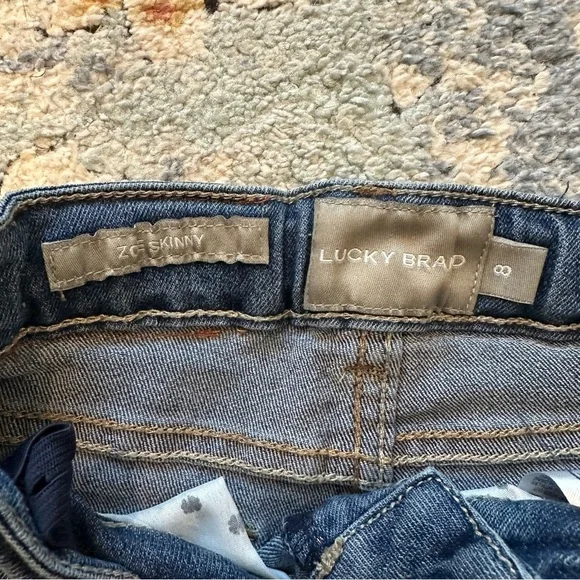 Lucky Brand Girl’s Zoe Blue Jeans Size 8 - Picture 3 of 7